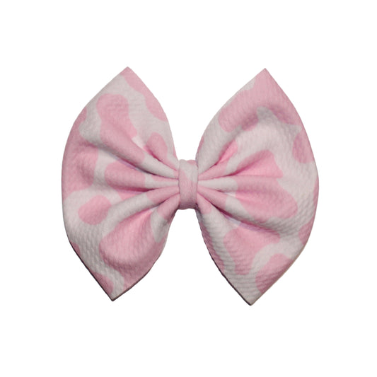 Pink Cow Bow