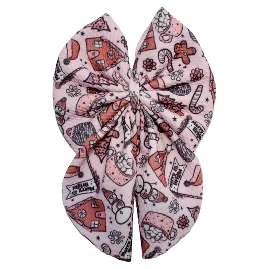 Gingerbread Village Bow