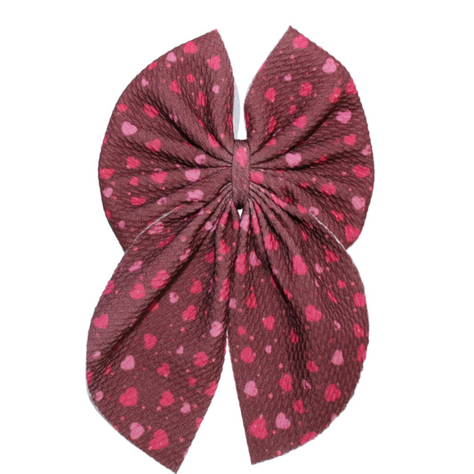 Merlot Hearts Bow