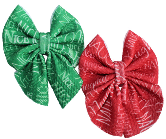Naughty & Nice Bow