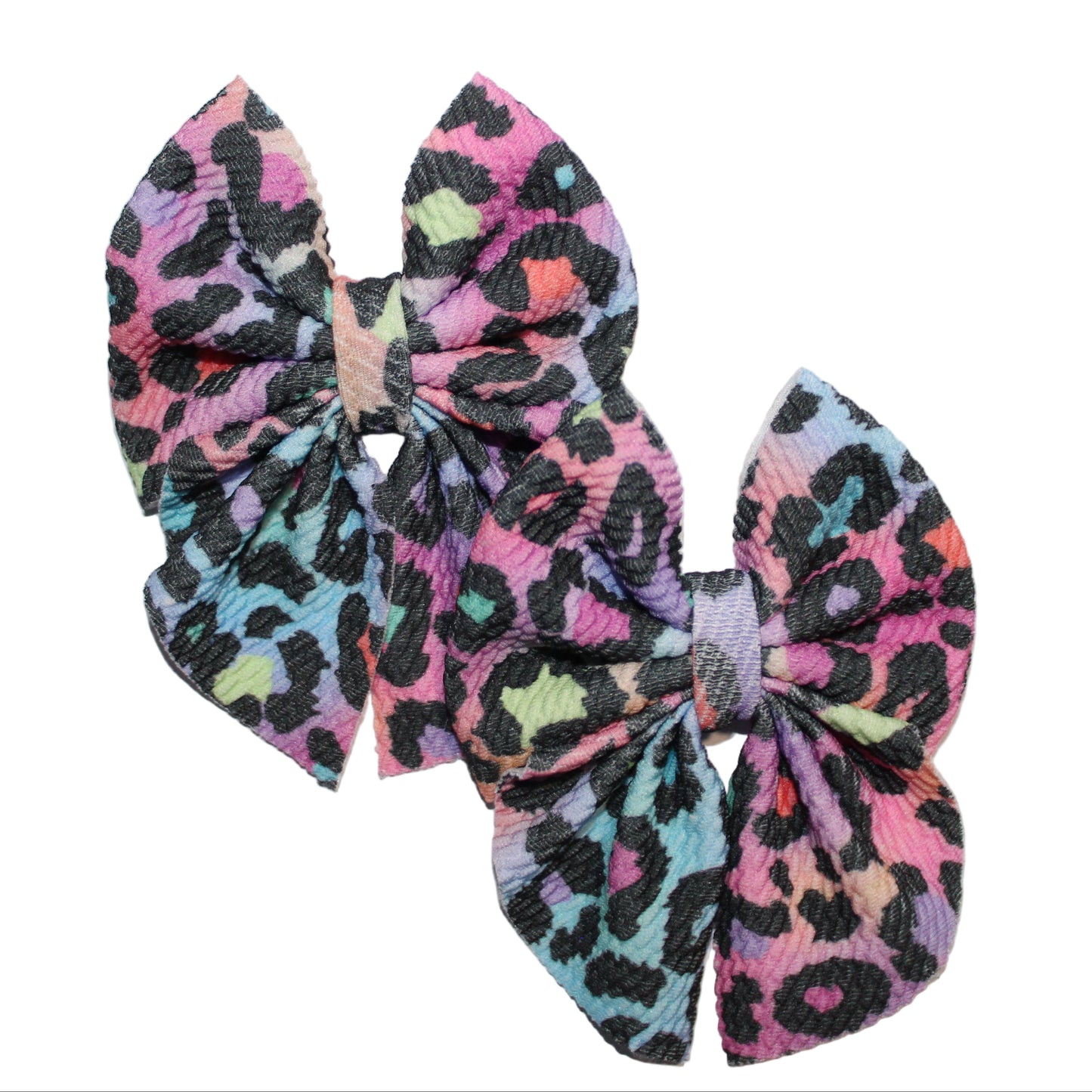 Rainbow Cheetah Bow