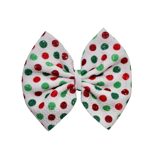 Christmas Polka Dot Bow