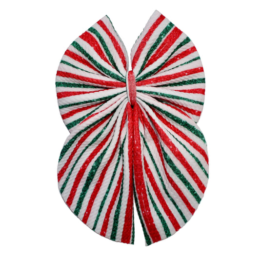 Candy Cane Stripes Bow