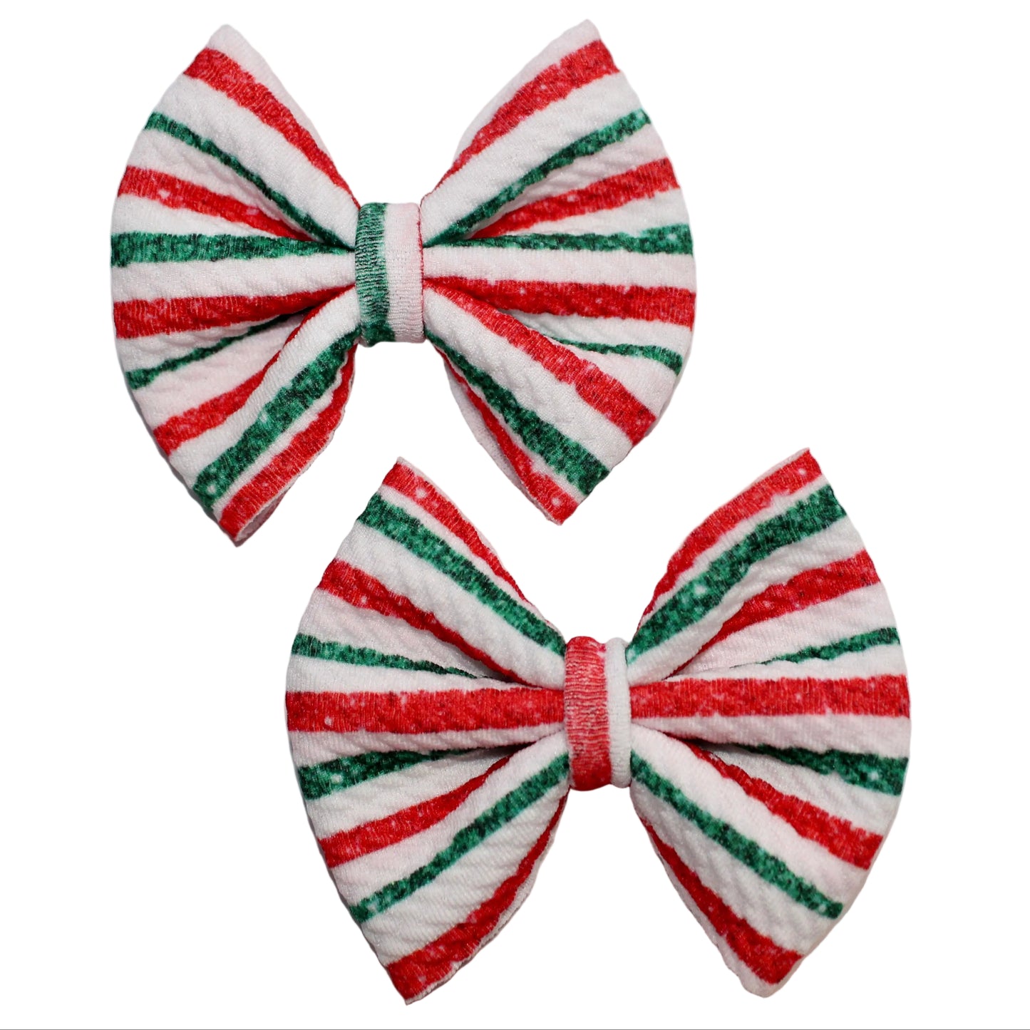 Candy Cane Stripes Bow